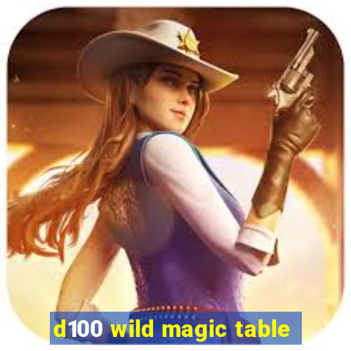 d100 wild magic table