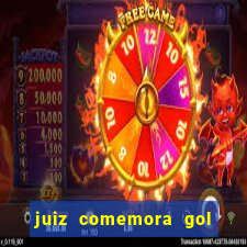 juiz comemora gol do flamengo