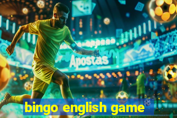 bingo english game