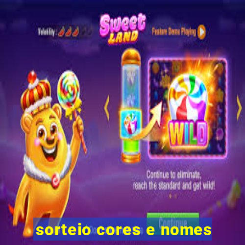 sorteio cores e nomes