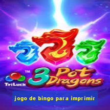 jogo de bingo para imprimir