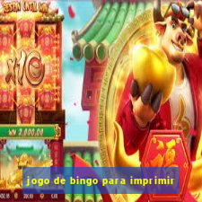 jogo de bingo para imprimir