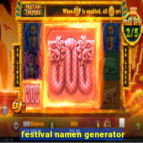 festival namen generator