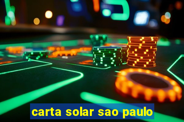 carta solar sao paulo