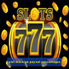 slot machine payout percentages