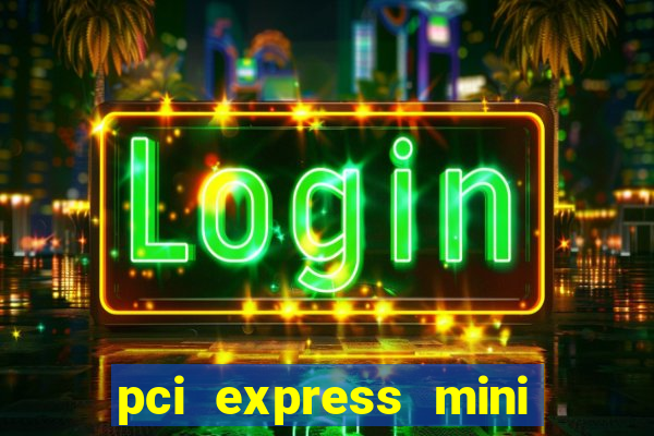 pci express mini card slot