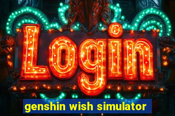 genshin wish simulator