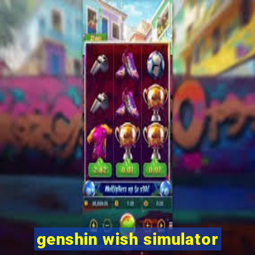 genshin wish simulator