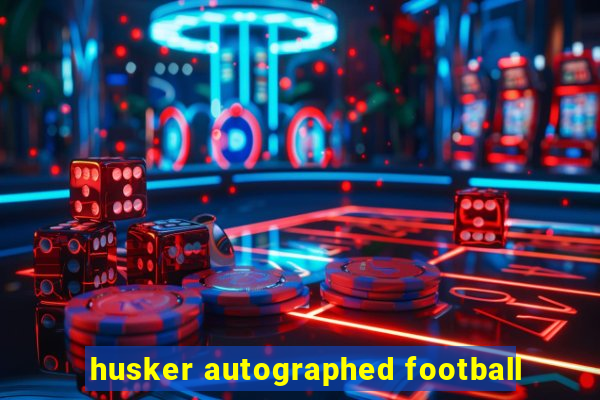 husker autographed football