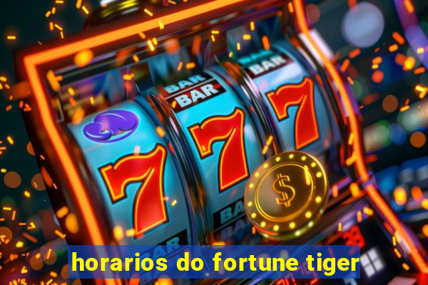 horarios do fortune tiger