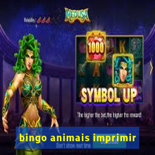 bingo animais imprimir