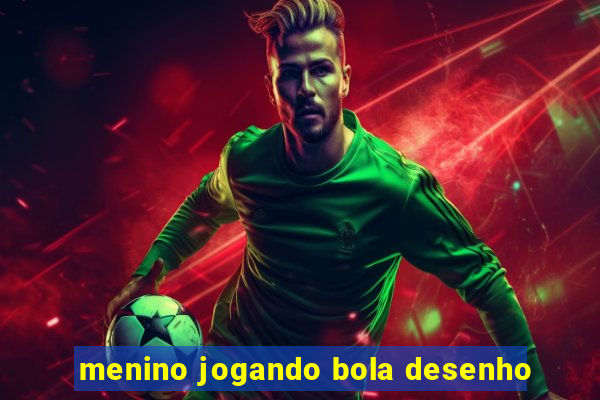 menino jogando bola desenho