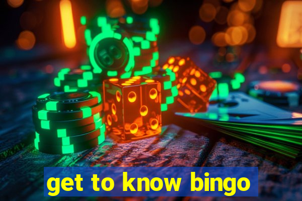 get to know bingo