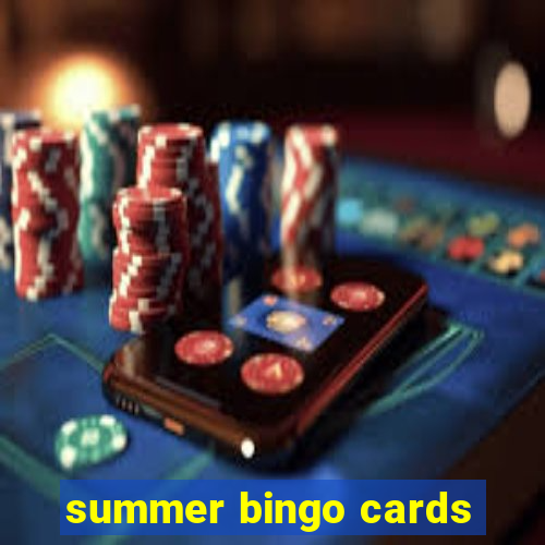 summer bingo cards