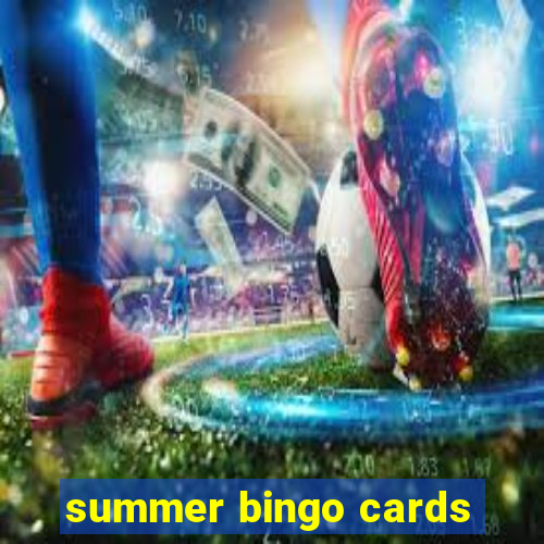 summer bingo cards