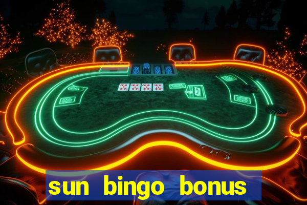 sun bingo bonus terms and conditions