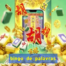 bingo de palavras para 3 ano