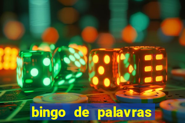 bingo de palavras para 3 ano