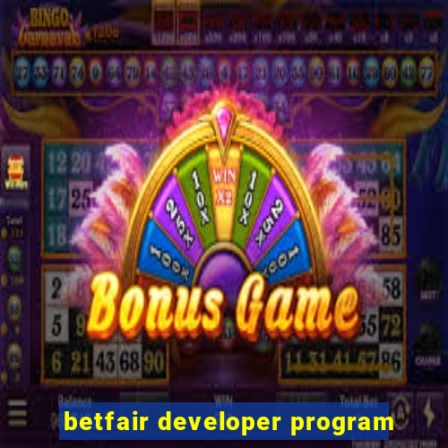 betfair developer program