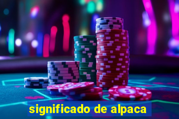 significado de alpaca