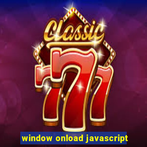 window onload javascript