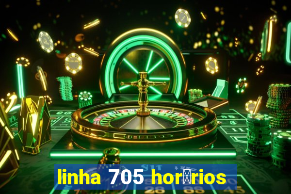 linha 705 hor谩rios