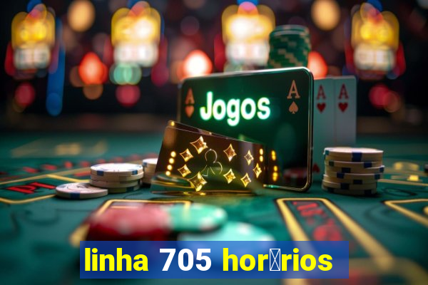 linha 705 hor谩rios