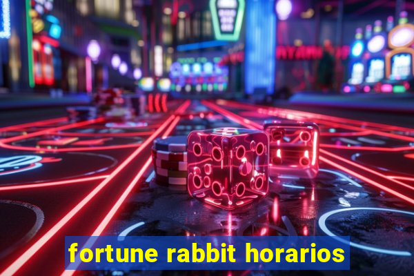 fortune rabbit horarios