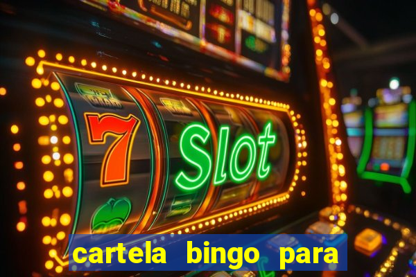 cartela bingo para cha de cozinha imprimir gratis