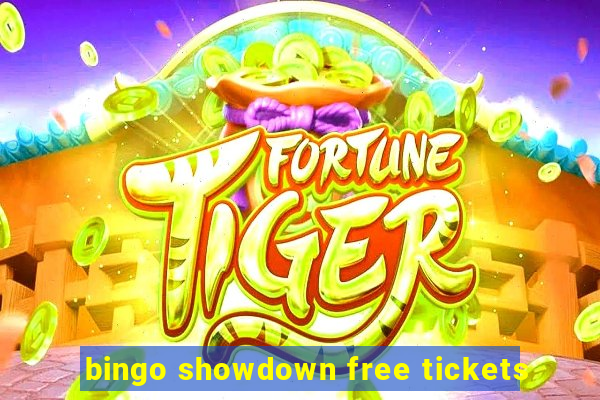 bingo showdown free tickets