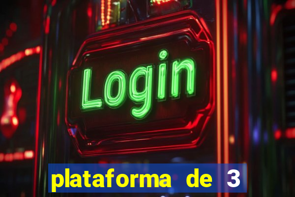 plataforma de 3 reais cassino