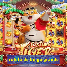 roleta de bingo grande