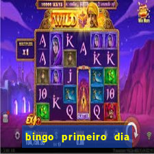 bingo primeiro dia de aula