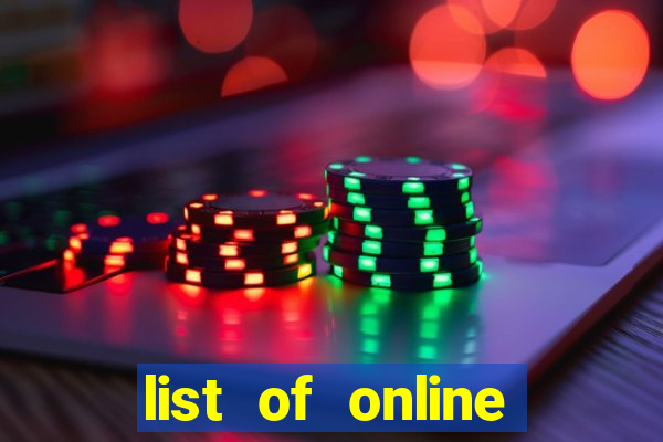 list of online slot sites