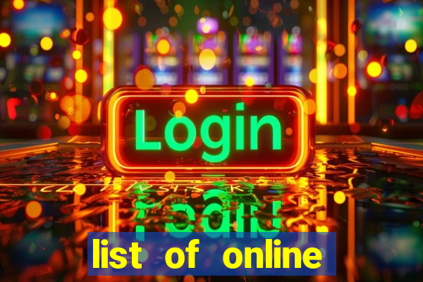 list of online slot sites