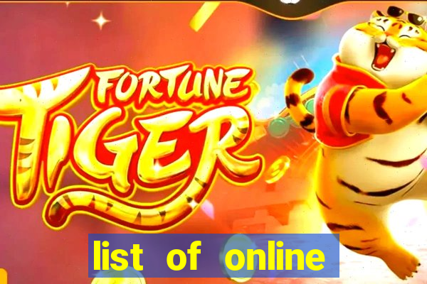 list of online slot sites