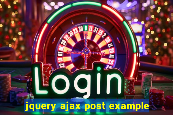 jquery ajax post example