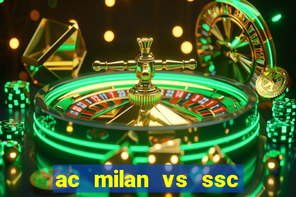 ac milan vs ssc napoli lineups