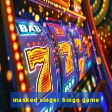 masked singer bingo game