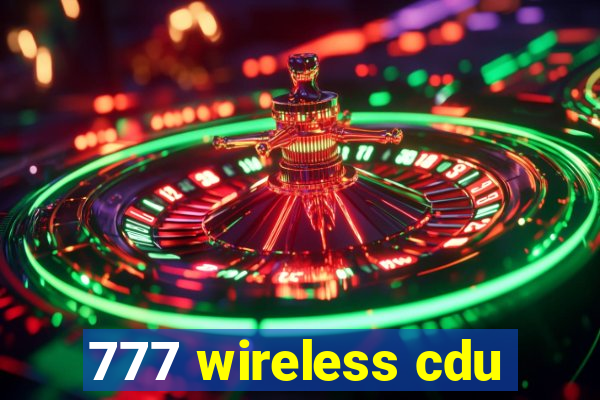 777 wireless cdu