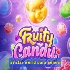 avatar world para colorir