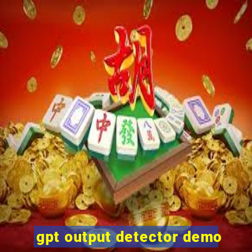 gpt output detector demo