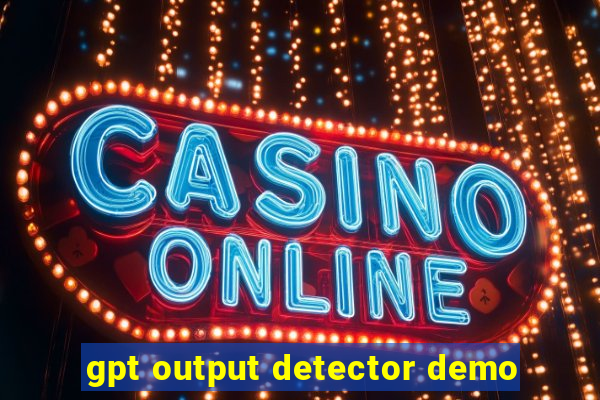 gpt output detector demo