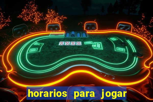 horarios para jogar fortune mouse