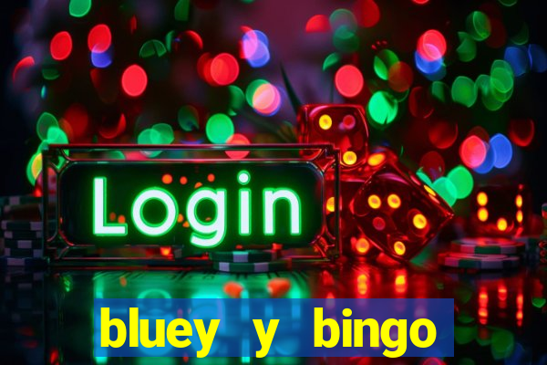 bluey y bingo bailando png