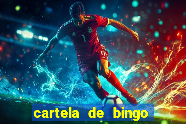 cartela de bingo para chá de bebê