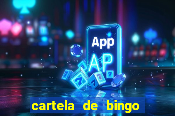 cartela de bingo pra imprimir