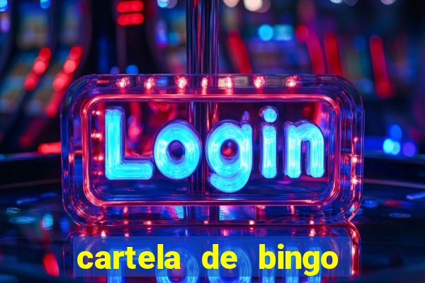 cartela de bingo pra imprimir