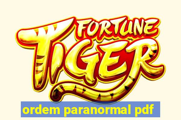 ordem paranormal pdf