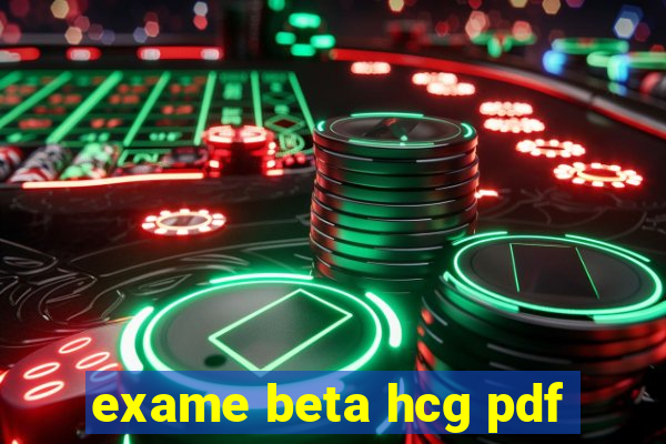 exame beta hcg pdf